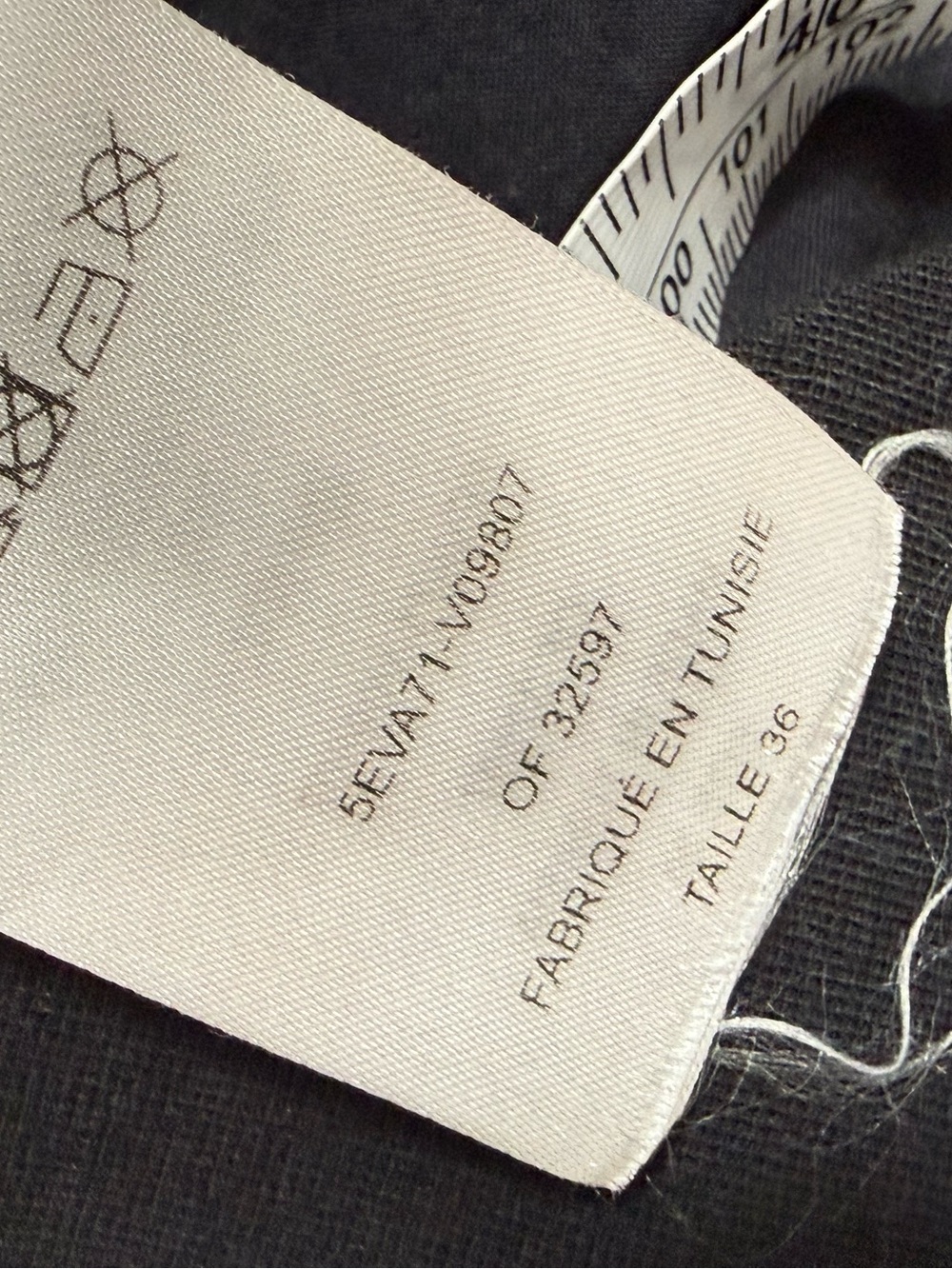 Vanessa Bruno Elia Button Front Linen Blend Vest Top Black Size 36 / US 4 - Picture 8 of 8